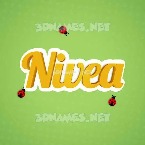 nivea in Ladybugs style - 3D name wallpaper nivea in Ladybugs style - 3D name wallpaper