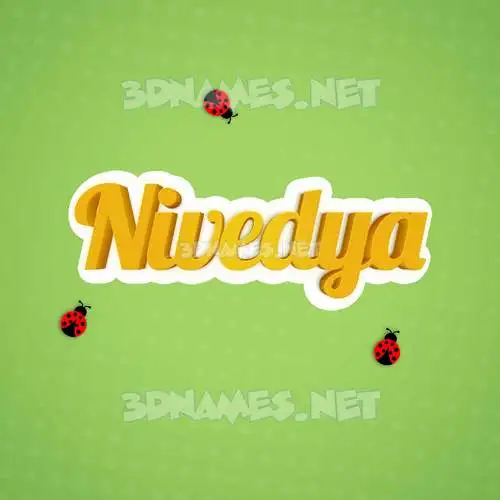 nivedya in Ladybugs style - 3D name wallpaper nivedya in Ladybugs style - 3D name wallpaper