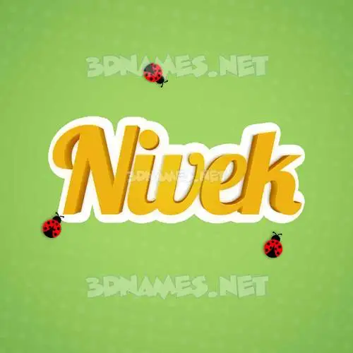 nivek in Ladybugs style - 3D name wallpaper nivek in Ladybugs style - 3D name wallpaper