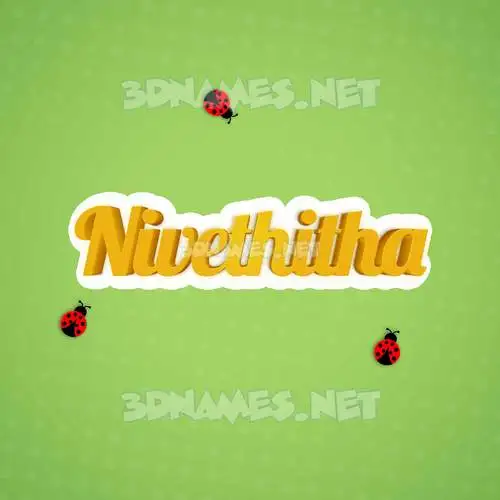 nivethitha in Ladybugs style - 3D name wallpaper nivethitha in Ladybugs style - 3D name wallpaper