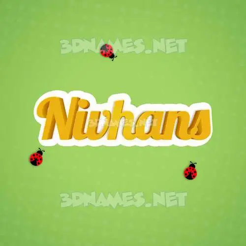 nivhans in Ladybugs style - 3D name wallpaper nivhans in Ladybugs style - 3D name wallpaper