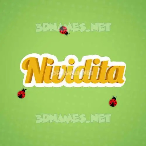 nividita in Ladybugs style - 3D name wallpaper nividita in Ladybugs style - 3D name wallpaper