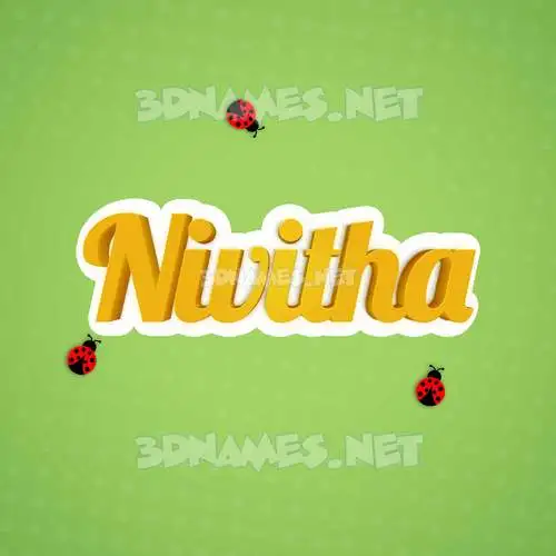 nivitha in Ladybugs style - 3D name wallpaper nivitha in Ladybugs style - 3D name wallpaper