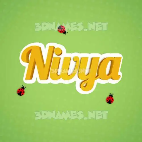 nivya in Ladybugs style - 3D name wallpaper nivya in Ladybugs style - 3D name wallpaper