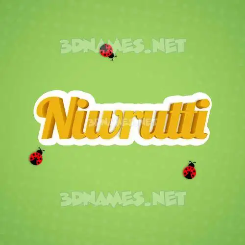 niwrutti in Ladybugs style - 3D name wallpaper niwrutti in Ladybugs style - 3D name wallpaper