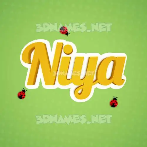 niya in Ladybugs style - 3D name wallpaper niya in Ladybugs style - 3D name wallpaper