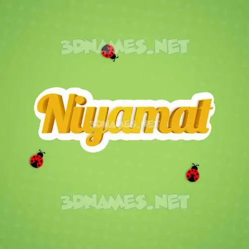 niyamat in Ladybugs style - 3D name wallpaper niyamat in Ladybugs style - 3D name wallpaper