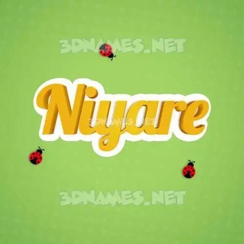 niyare in Ladybugs style - 3D name wallpaper niyare in Ladybugs style - 3D name wallpaper