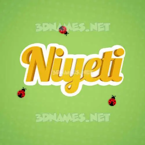 niyeti in Ladybugs style - 3D name wallpaper niyeti in Ladybugs style - 3D name wallpaper