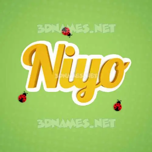niyo in Ladybugs style - 3D name wallpaper niyo in Ladybugs style - 3D name wallpaper