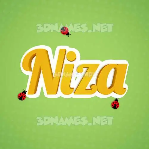 niza in Ladybugs style - 3D name wallpaper niza in Ladybugs style - 3D name wallpaper