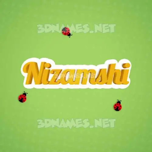 nizamshi in Ladybugs style - 3D name wallpaper nizamshi in Ladybugs style - 3D name wallpaper