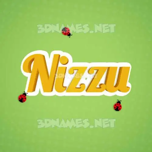 nizzu in Ladybugs style - 3D name wallpaper nizzu in Ladybugs style - 3D name wallpaper