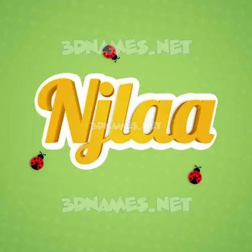 njlaa in Ladybugs style - 3D name wallpaper njlaa in Ladybugs style - 3D name wallpaper