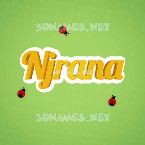 njrana in Ladybugs style - 3D name wallpaper njrana in Ladybugs style - 3D name wallpaper