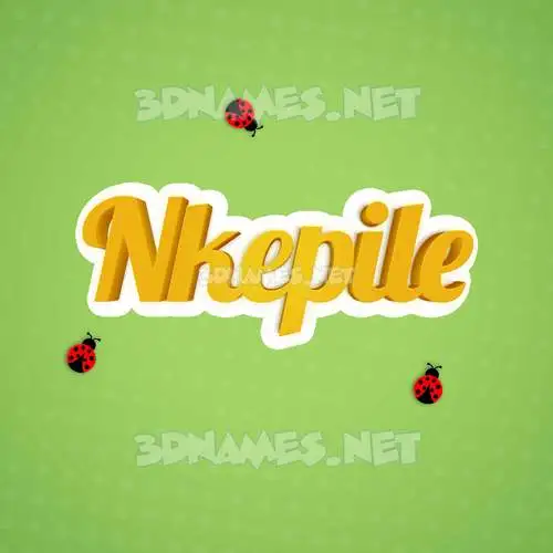 nkepile in Ladybugs style - 3D name wallpaper nkepile in Ladybugs style - 3D name wallpaper
