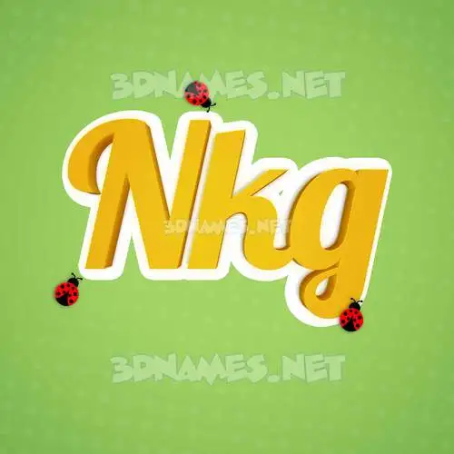 nkg in Ladybugs style - 3D name wallpaper nkg in Ladybugs style - 3D name wallpaper