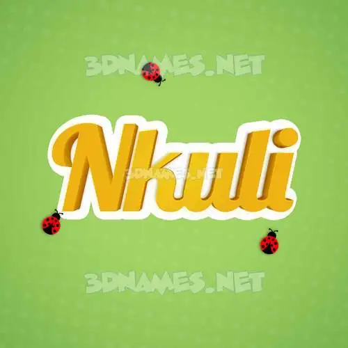 nkuli in Ladybugs style - 3D name wallpaper nkuli in Ladybugs style - 3D name wallpaper