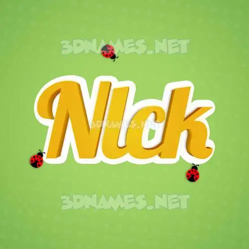 nlck in Ladybugs style - 3D name wallpaper nlck in Ladybugs style - 3D name wallpaper