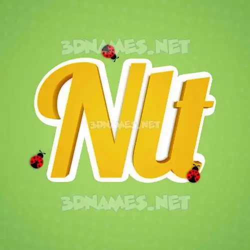 nlt in Ladybugs style - 3D name wallpaper nlt in Ladybugs style - 3D name wallpaper