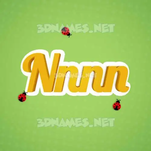 nnnn in Ladybugs style - 3D name wallpaper nnnn in Ladybugs style - 3D name wallpaper