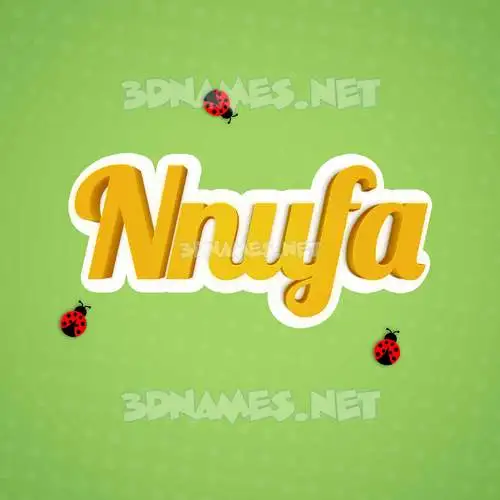 nnufa in Ladybugs style - 3D name wallpaper nnufa in Ladybugs style - 3D name wallpaper