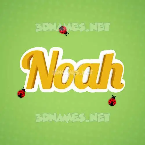 noah in Ladybugs style - 3D name wallpaper noah in Ladybugs style - 3D name wallpaper
