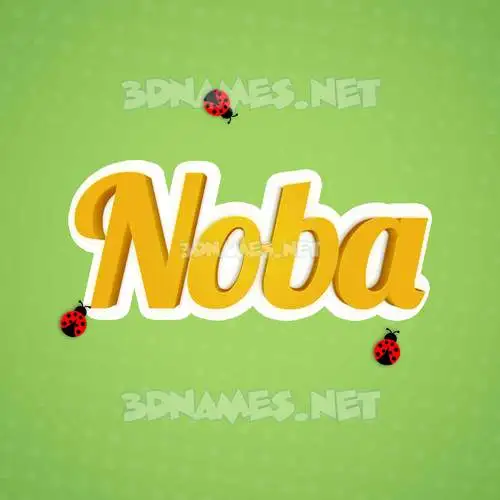 noba in Ladybugs style - 3D name wallpaper noba in Ladybugs style - 3D name wallpaper