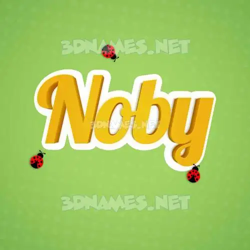 noby in Ladybugs style - 3D name wallpaper noby in Ladybugs style - 3D name wallpaper