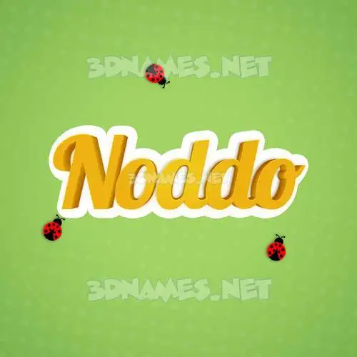 noddo in Ladybugs style - 3D name wallpaper noddo in Ladybugs style - 3D name wallpaper