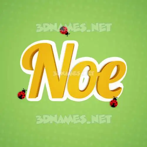noe in Ladybugs style - 3D name wallpaper noe in Ladybugs style - 3D name wallpaper