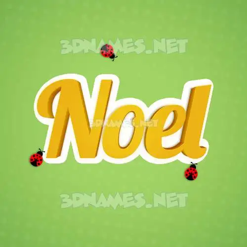 noel in Ladybugs style - 3D name wallpaper noel in Ladybugs style - 3D name wallpaper