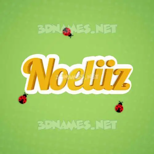 noeliiz in Ladybugs style - 3D name wallpaper noeliiz in Ladybugs style - 3D name wallpaper