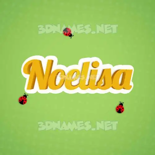 noelisa in Ladybugs style - 3D name wallpaper noelisa in Ladybugs style - 3D name wallpaper