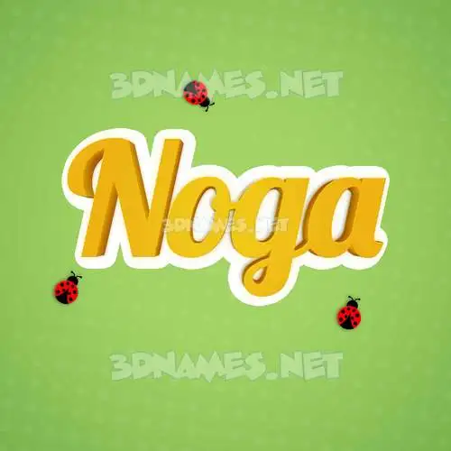 noga in Ladybugs style - 3D name wallpaper noga in Ladybugs style - 3D name wallpaper