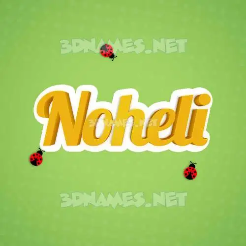 noheli in Ladybugs style - 3D name wallpaper noheli in Ladybugs style - 3D name wallpaper