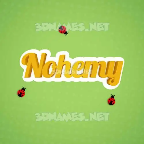 nohemy in Ladybugs style - 3D name wallpaper nohemy in Ladybugs style - 3D name wallpaper