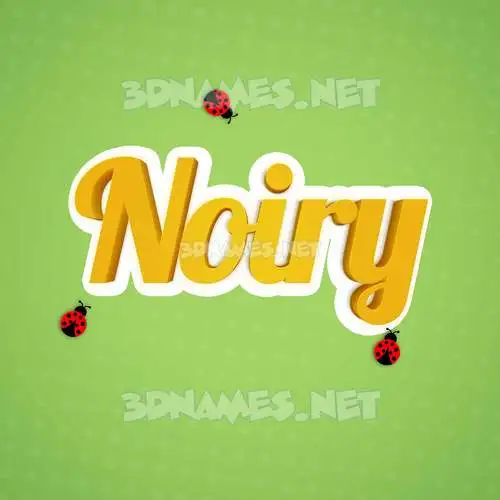 noiry in Ladybugs style - 3D name wallpaper