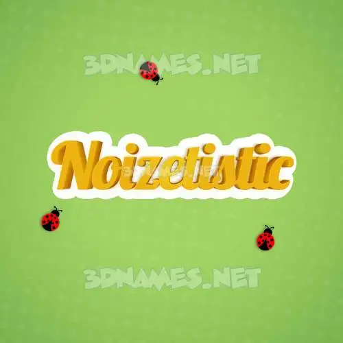 noizetistic in Ladybugs style - 3D name wallpaper noizetistic in Ladybugs style - 3D name wallpaper