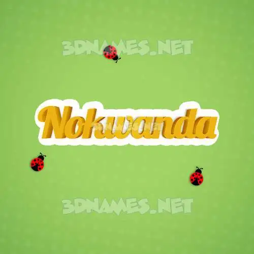 nokwanda in Ladybugs style - 3D name wallpaper nokwanda in Ladybugs style - 3D name wallpaper