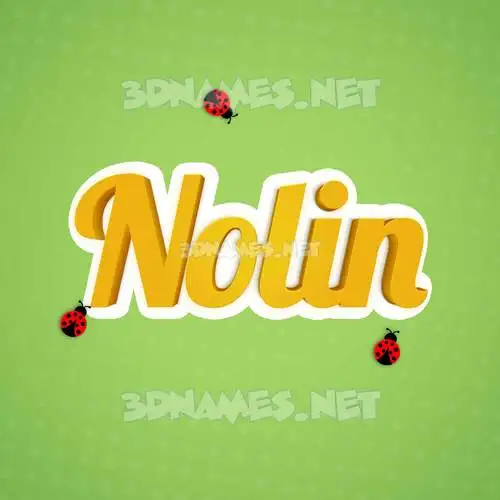 nolin in Ladybugs style - 3D name wallpaper nolin in Ladybugs style - 3D name wallpaper