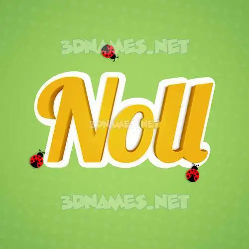 noll in Ladybugs style - 3D name wallpaper noll in Ladybugs style - 3D name wallpaper