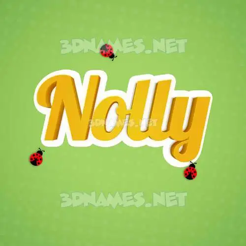 nolly in Ladybugs style - 3D name wallpaper nolly in Ladybugs style - 3D name wallpaper