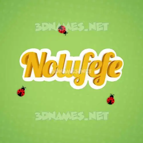 nolufefe in Ladybugs style - 3D name wallpaper nolufefe in Ladybugs style - 3D name wallpaper