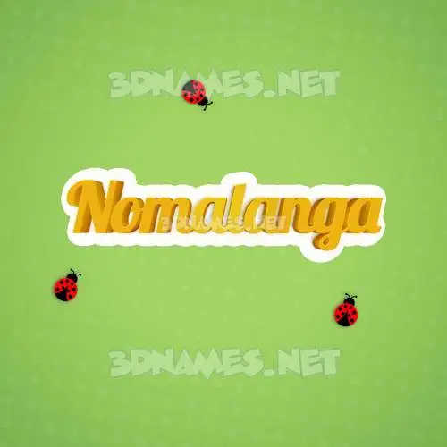 nomalanga in Ladybugs style - 3D name wallpaper nomalanga in Ladybugs style - 3D name wallpaper