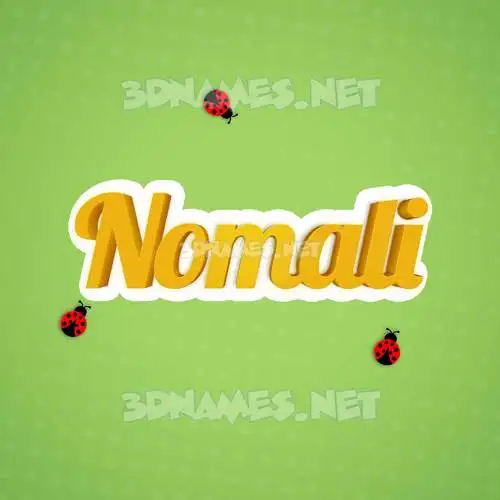 nomali in Ladybugs style - 3D name wallpaper nomali in Ladybugs style - 3D name wallpaper