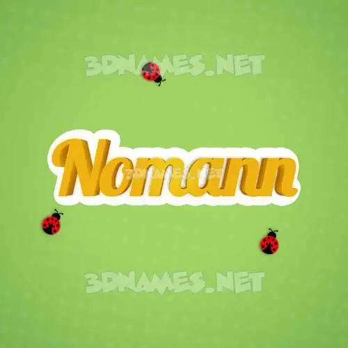 nomann in Ladybugs style - 3D name wallpaper nomann in Ladybugs style - 3D name wallpaper