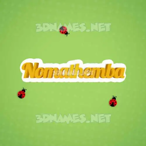 nomathemba in Ladybugs style - 3D name wallpaper nomathemba in Ladybugs style - 3D name wallpaper