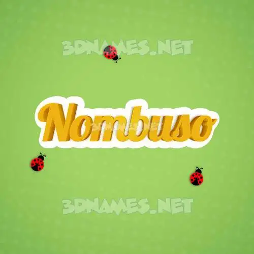 nombuso in Ladybugs style - 3D name wallpaper nombuso in Ladybugs style - 3D name wallpaper