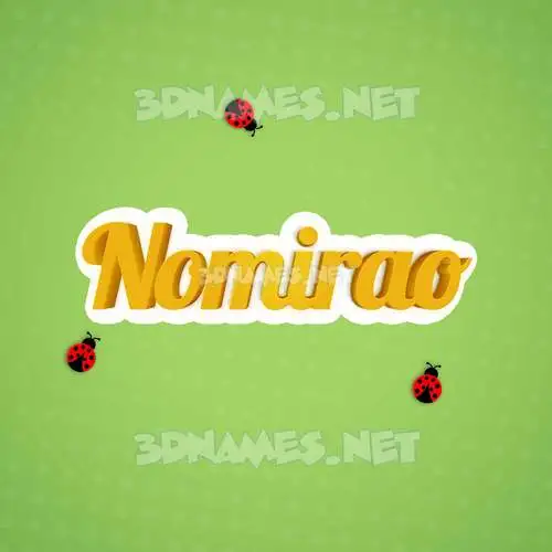 nomirao in Ladybugs style - 3D name wallpaper nomirao in Ladybugs style - 3D name wallpaper